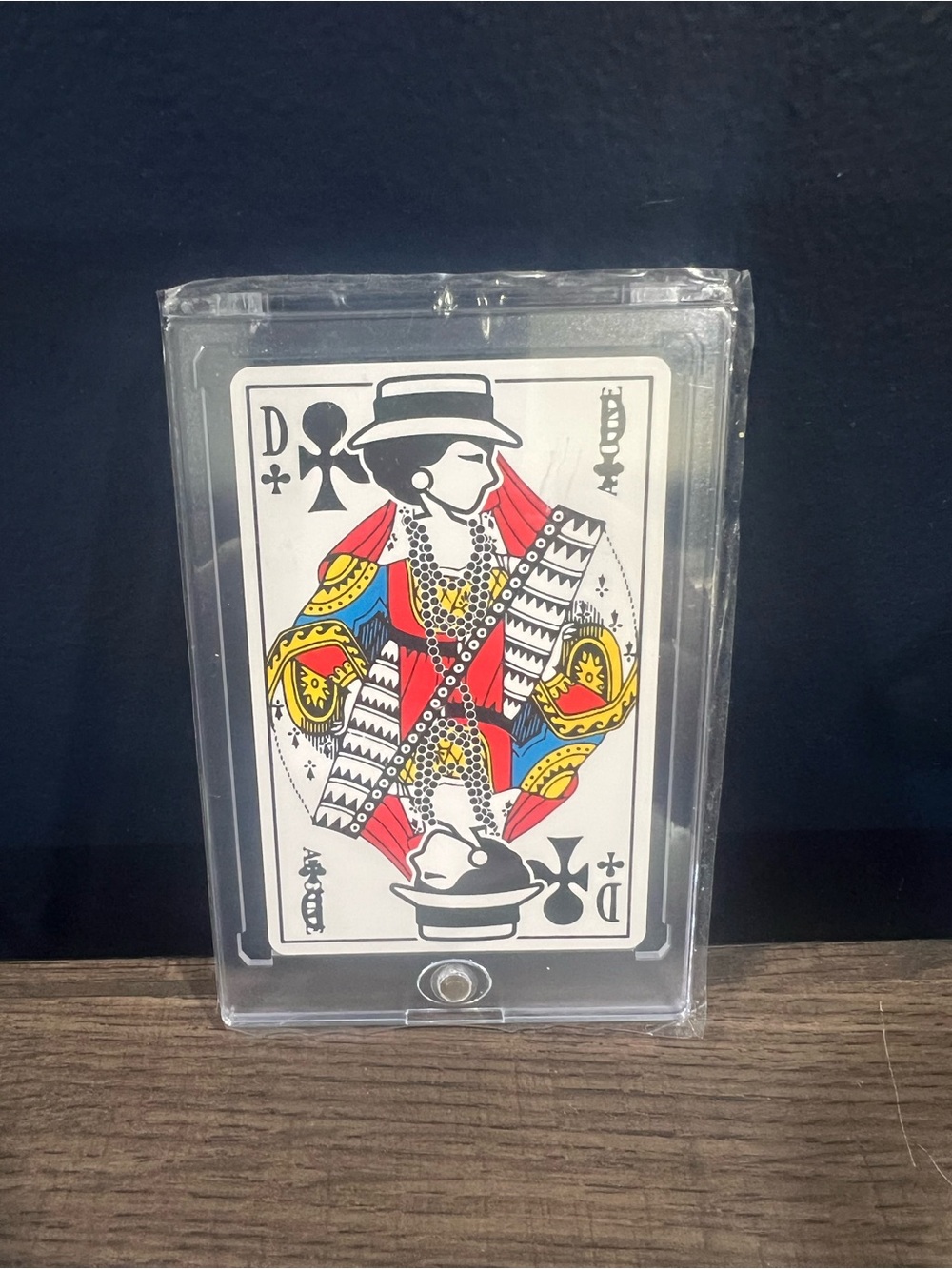CHANEL Multi-Color Playing Card Art in Clear Display